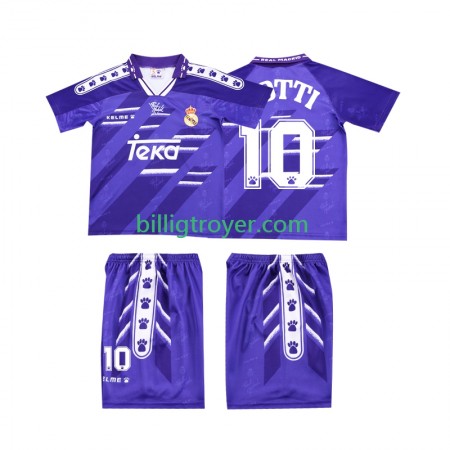 Billige Fotballdrakter Real Madrid TOTTI 10 Barn Retro Bortedraktsett 1994 1996 Kortermet